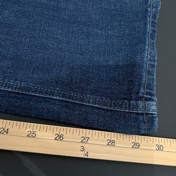 Melissa McCarthy Seven7 Slim Boot Slimming Whiskering Blue Jeans | Plus Size 18 - Picture 11 of 12